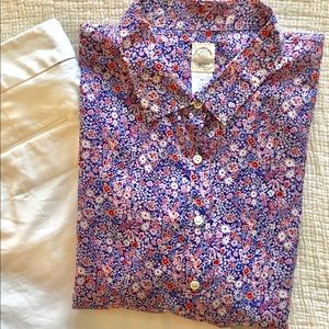 J. Crew Liberty Art Fabric Perfect Shirt